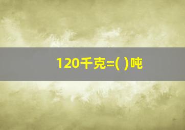 120千克=( )吨